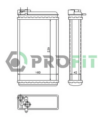 Heat Exchanger, interior heating (PR 5039N1)
