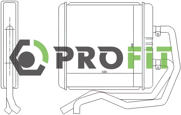 Heat Exchanger, interior heating (1760-0098)