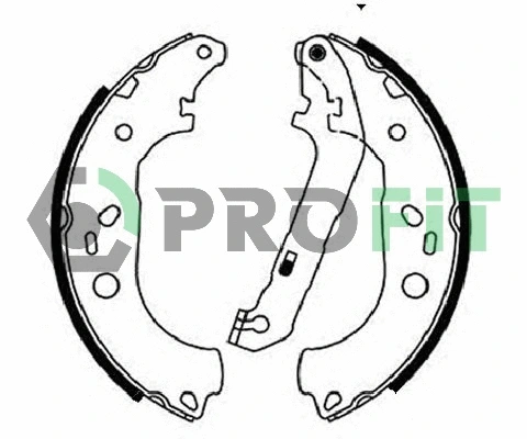 Brake Shoe Set (5001-0687)