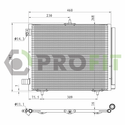 Condenser, air conditioning (1770-0080)