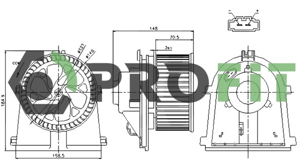 Interior Blower (1860-0002)