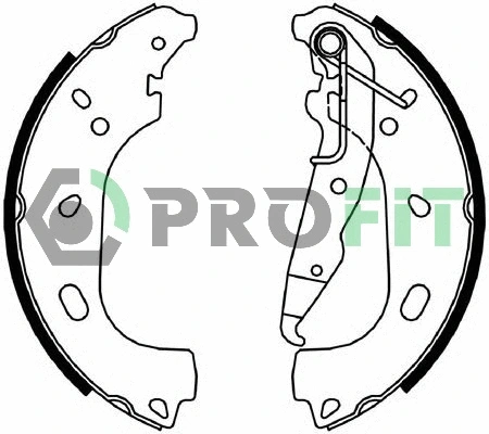 Brake Shoe Set (5001-4055)