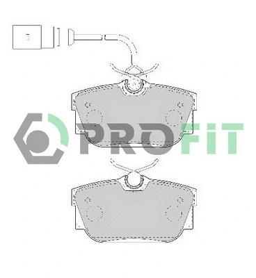 Brake Pad Set, disc brake (5000-1482)