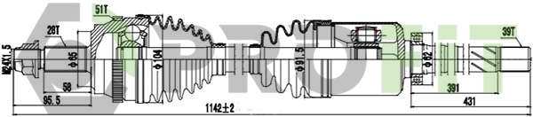 Drive Shaft (2730-0862)
