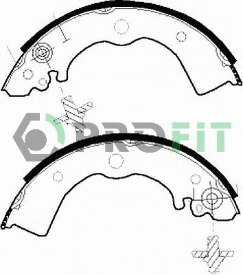 Brake Shoe Set (5001-0412)