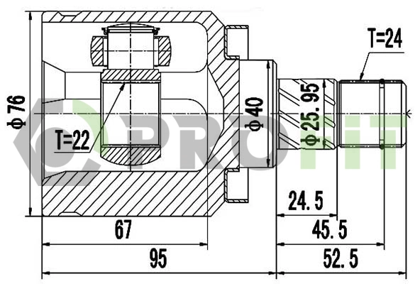 Joint Kit, drive shaft (2810-2082)
