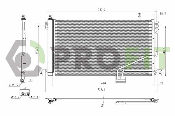 Condenser, air conditioning (1770-0301)