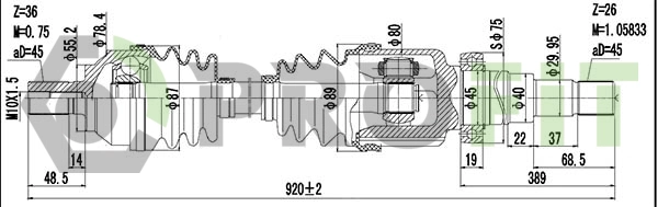 Drive Shaft (2730-3029)