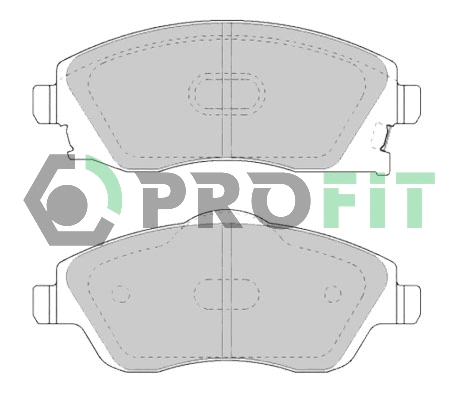 Brake Pad Set, disc brake (5000-1424)