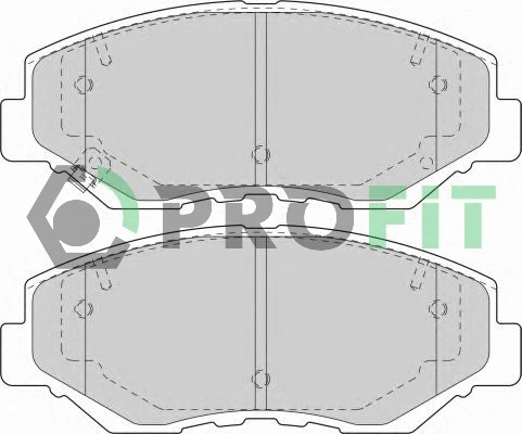 Brake Pad Set, disc brake (5000-1658 C)