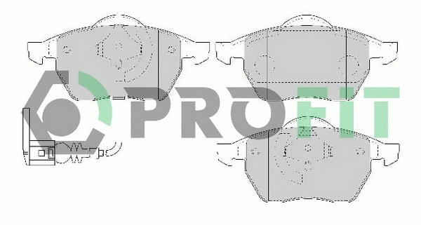 Brake Pad Set, disc brake (5000-1463)