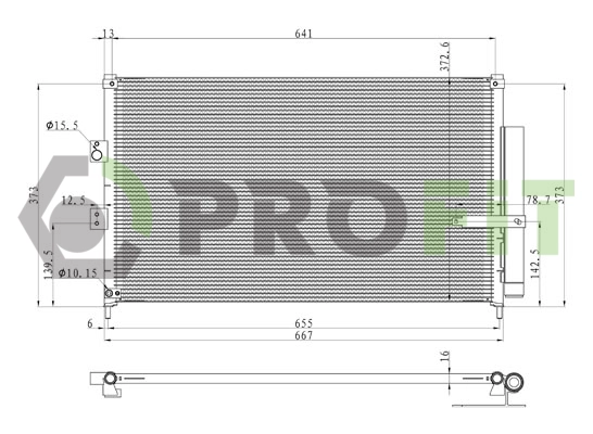 Condenser, air conditioning (1770-0208)