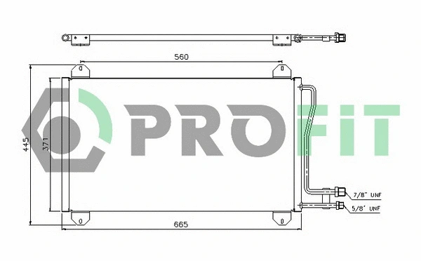 Condenser, air conditioning (PR 3546C1)
