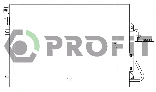 Condenser, air conditioning (PR 1914C1)