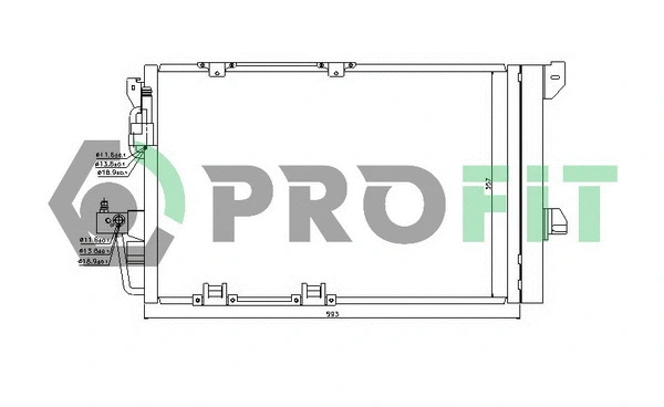 Condenser, air conditioning (PR 5079C1)