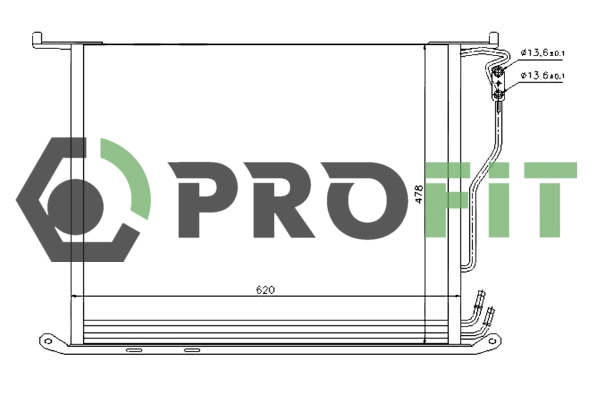 Condenser, air conditioning (1770-0303)