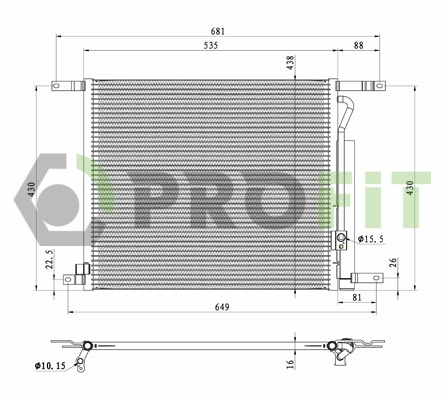 Condenser, air conditioning (1770-0101)