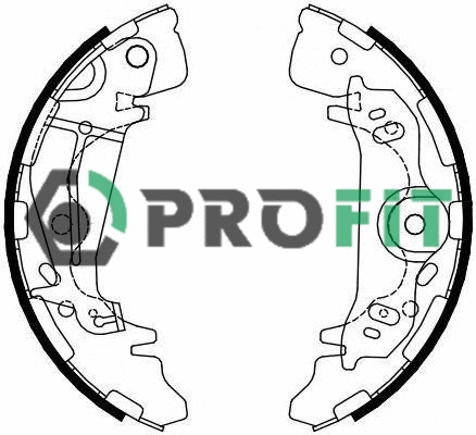 Brake Shoe Set (5001-4085)