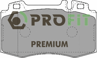 Brake Pad Set, disc brake (5005-1426)