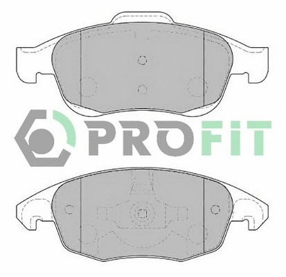 Brake Pad Set, disc brake (5000-1971)