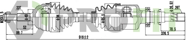 Drive Shaft (2730-0896)