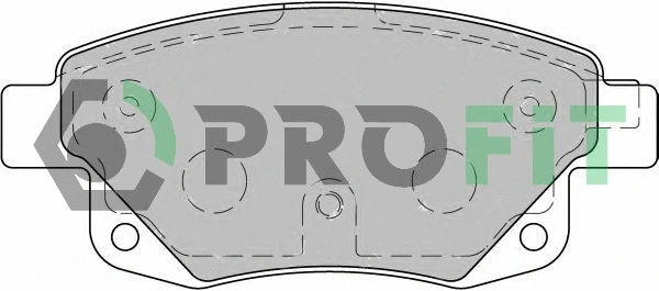 Brake Pad Set, disc brake (5000-1930)