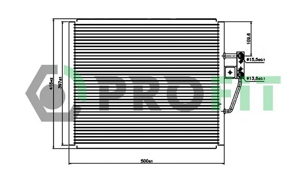 Condenser, air conditioning (PR 0062C1)