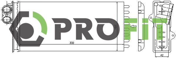 Heat Exchanger, interior heating (1760-0096)