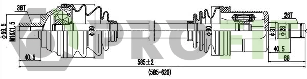 Drive Shaft (2730-3037)