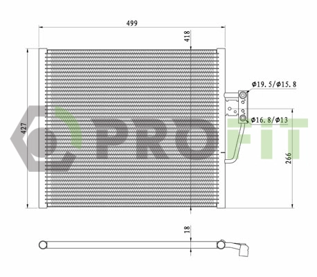 Condenser, air conditioning (1770-0062)