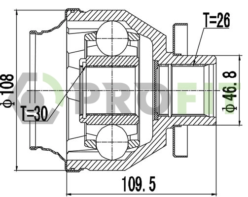 Joint Kit, drive shaft (2810-2037)