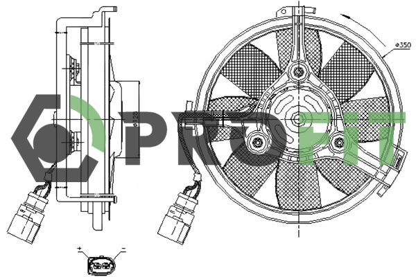 Fan, engine cooling (1850-0004)