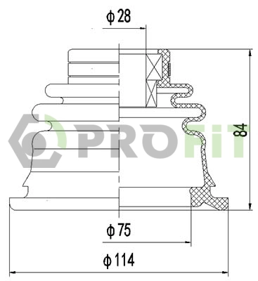 Bellow Kit, drive shaft (2810-0029 XLB)