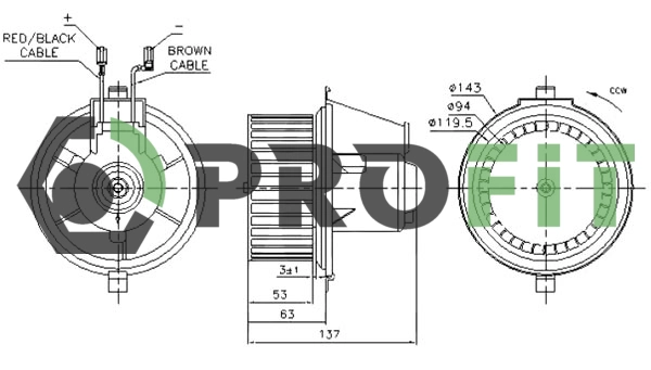 Interior Blower (1860-0009)