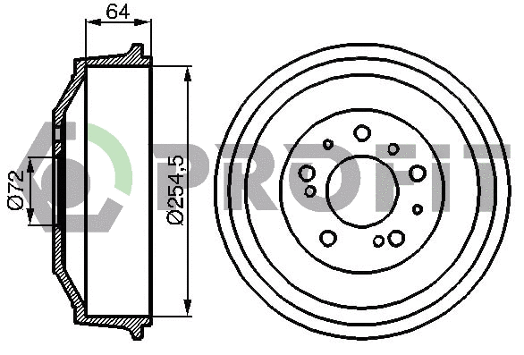 Brake Drum (5020-0008)
