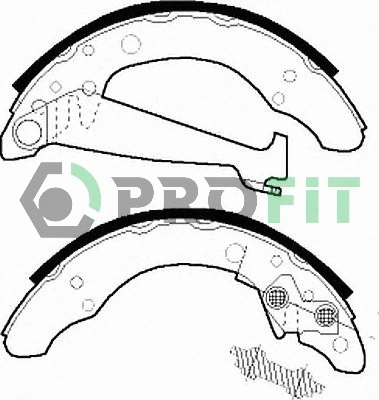 Brake Shoe Set (5001-0408)