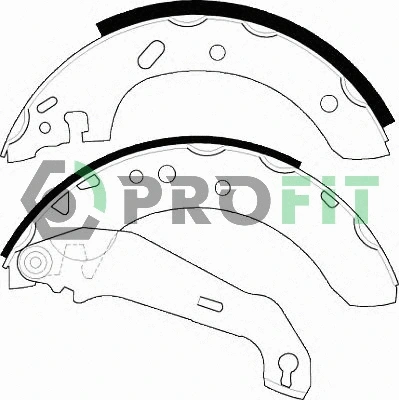 Brake Shoe Set (5001-0552)