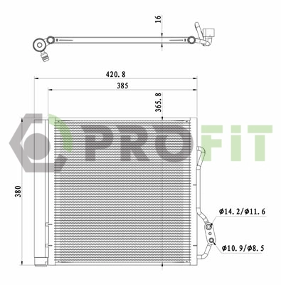 Condenser, air conditioning (1770-0310)