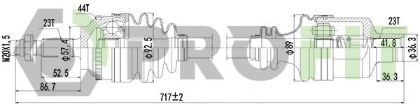 Drive Shaft (2730-0866)