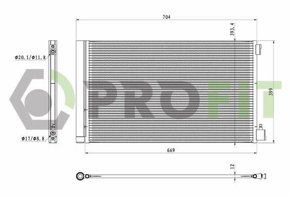Condenser, air conditioning (1770-0381)