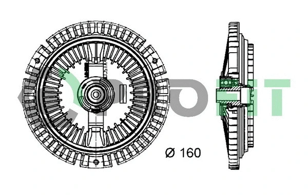 Clutch, radiator fan (1720-3015)
