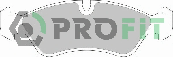 Brake Pad Set, disc brake (5000-0584)