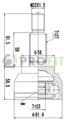 Joint Kit, drive shaft (2710-1640)