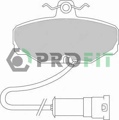 Brake Pad Set, disc brake (5000-0408)