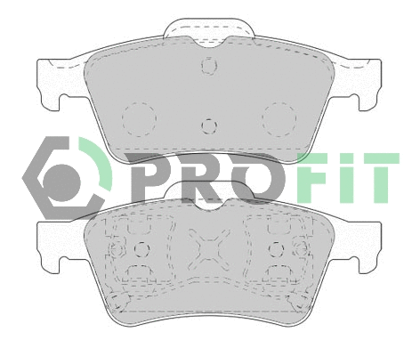 Brake Pad Set, disc brake (5000-1540)