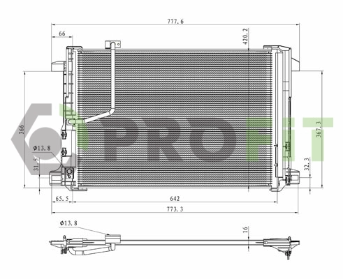 Condenser, air conditioning (1770-0305)