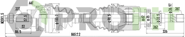 Drive Shaft (2730-1039)