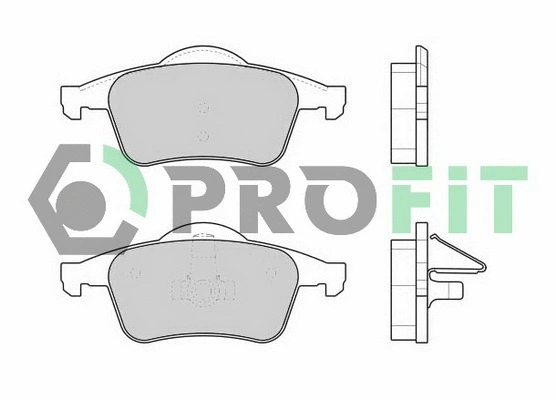 Brake Pad Set, disc brake (5000-1383 C)