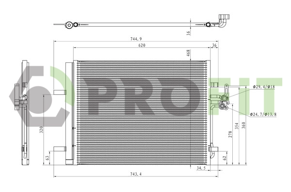 Condenser, air conditioning (1770-0431)