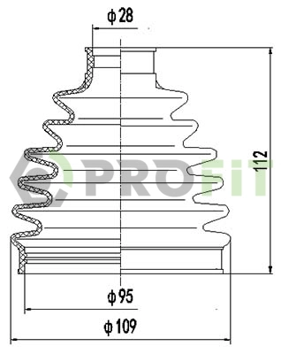 Bellow Kit, drive shaft (2710-0059 XLB)
